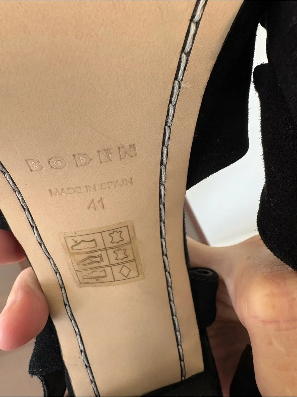 Boden suede platform